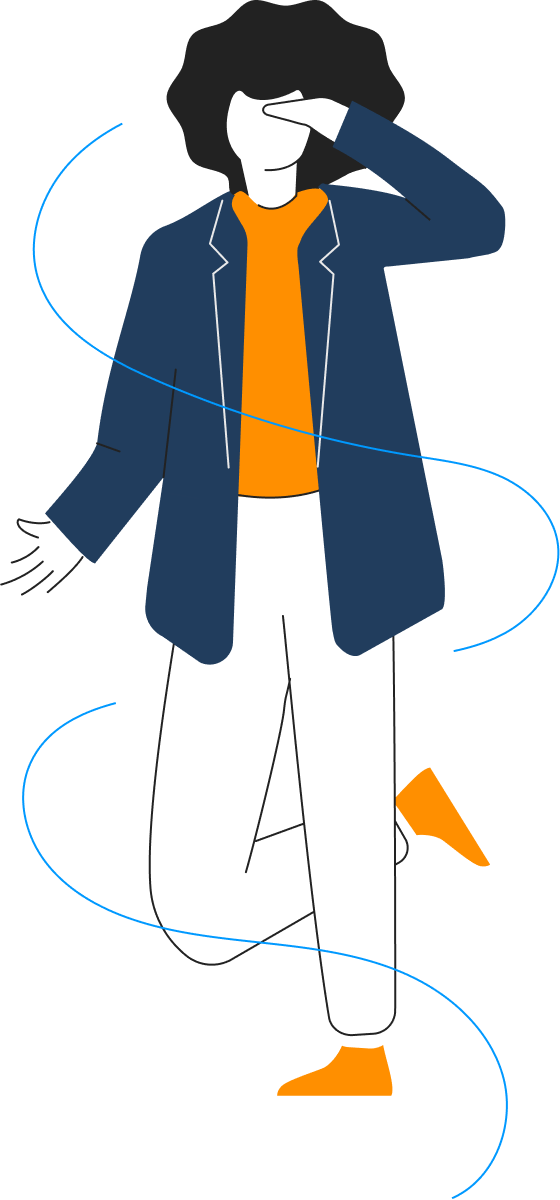 Woman appearing lost